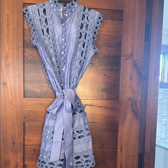 Elegant brand new with tags  purple Blue Lace Dress - Picture 2 of 4